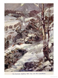 Russians Fighting Their Way over the Carpathians, Told in the Huts: The YMCA Gift Book, c.1916 Giclee Print by Cyrus Cuneo