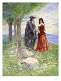 They Took a Sad Farewell of Each Other, Our Island Story Marshall, c.1905 Giclee Print by A.s. Forrest