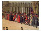 Procession in St. Mark's Square, Detail of Musicians, 1496 Lámina giclée por Gentile Bellini Procession in St. Mark's Square, Detail of Musicians, 1496 Lámina giclée por Gentile Bellini