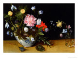Still Life of Flowers Giclee-trykk av Jan Brueghel the Younger Still Life of Flowers Giclee-trykk av Jan Brueghel the Younger