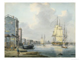 The Thames at Rotherhithe, c.1790 Lámina giclée por William Anderson