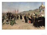 Religious Procession in the Province of Kursk, 1880-83 Giclee Print by Ilya Efimovich Repin