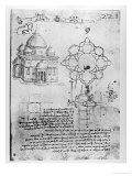 Design For a Church reproduction procédé giclée par Leonardo da Vinci 
