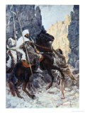 The Scottish Knight Sir Kenneth with the Saracen, the Talisman: A Tale of the Crusaders Giclée-Druck von Simon Harmon Vedder