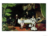 The Luncheon in the Conservatory, 1877 reproduction procédé giclée par Louise Abbema