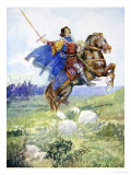 As If He Rode Alone to Defy the Whole English Army, Our Island Story Marshall, Pub. Jack Ltd, 1905 Giclee Print by A.s. Forrest