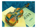 Still Life with a Violin, 1921 Giclee Print by Kuzma Sergievitch Petrov-Vodkin