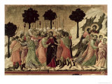 Maesta: Betrayal of Christ, 1308-11 Giclée-tryk af Duccio di Buoninsegna