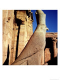 Statue of Horus, in the Court of Offerings of the Temple of Horus Giclee Print by Ptolemaic Period Egyptian