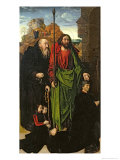 Portinari Altarpiece, St. Thomas and St. Anthony with Tommaso Portinari and Two Sons, c.1479 reproduction procédé giclée par Hugo van der Goes