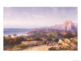 Southern Coast from Near Cape S. Teodoro Giclee-trykk av Carlo Bossoli Southern Coast from Near Cape S. Teodoro Giclee-trykk av Carlo Bossoli