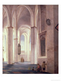 The Interior of the Buurkerk at Utrecht, 1644 reproduction procédé giclée par Pieter Jansz Saenredam