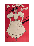 Poster Advertising A Gaiety Girl at the Daly's Theatre, Great Britain, c.1890 Lámina giclée por Dudley Hardy Poster Advertising A Gaiety Girl at the Daly's Theatre, Great Britain, c.1890 Lámina giclée por Dudley Hardy
