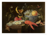 Still Life with Fruit and Shell Fish, 1653 Giclee Print by Jan Van, The Elder Kessel