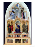 Altarpiece, Madonna and Child with Saints, Miracles of St. Anthony, St. Francis and St. Elizabeth Giclee Print by Piero della Francesca 