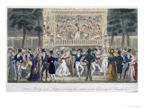 Tom, Jerry and Logic Making the Most of an Evening at Vauxhall, Life in London, Egan, 1821 Giclee Print by I. Robert Cruikshank
