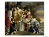 Moses Rescued from the Nile, c.1630 Giclée-tryk af Orazio Gentileschi