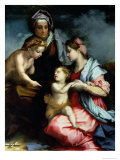 Madonna and Child with St. Elizabeth and St. John the Baptist, c.1528 reproduction procédé giclée par Andrea del Sarto 