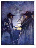 Stern Men with Drawn Swords Closed in Upon Him, Our Island Story Marshall, Pub.Jack Ltd, 1905 Giclee Print by A.s. Forrest
