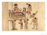 Transgressors Judged by the King of Hell in Hades For the Sins Committed in Their Lifetime Giclee Print by Tang Dynasty Chinese School