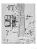 Codex Atlanticus, 1478-1518 reproduction procédé giclée par Leonardo da Vinci 