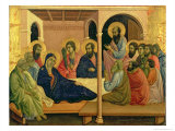 Maesta: The Virgin Taking Leave of the Disciples, 1308-11 Giclée-tryk af Duccio di Buoninsegna