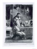 Faust in His Study, from Goethe's Faust, 1828 Giclee Print by Eugene Delacroix