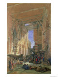 The Silk Mercers Bazaar of El-Ghooreeyeh, Cairo reproduction procédé giclée par David Roberts