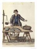 Fishmonger, Venetian Giclée-Druck von Jan van Grevenbroeck