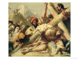 Christ's Fall on the Way to Calvary, 1772 Giclée-tryk af Giandomenico Tiepolo Christ's Fall on the Way to Calvary, 1772 Giclée-tryk af Giandomenico Tiepolo