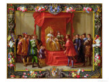 Peter IV, King of Aragon Being Visited by Guillaume-Raymond Moncada Giclee Print by Jan van Kessel