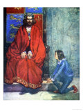 Boy Knelt Before the King and Stammered Out the Story, Our Island Story Marshall, c.1905 Giclee Print by A.s. Forrest