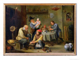 Surgeon Tending the Foot of an Old Man Giclée-Druck von David Teniers the Younger