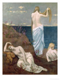 Young Girls by the Sea, Before 1894 Lámina giclée por Pierre Puvis de Chavannes Young Girls by the Sea, Before 1894 Lámina giclée por Pierre Puvis de Chavannes