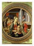 Madonna and Child with Scenes from the Life of the Virgin, 1452 Giclée-tryk af Fra Filippo Lippi