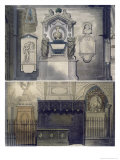 Poets Corner, Plate F from Westminster Abbey, Engraved by J. Bluck Reproduction procédé giclée par William Johnstone White