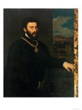 Portrait of Count Antonio Porcia Lámina giclée por Titian (Tiziano Vecelli)