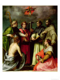 Disputation on the Trinity, c.1520 Giclee Print by Andrea del Sarto 