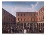 The Bancho Del Giro in the Rialto, Venice Giclee Print by Gabriele Bella