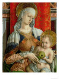 Madonna and Child, Detail from the Sant'Emidio Polyptych, 1473 Giclee Print by Carlo Crivelli