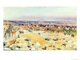 Pilgrim Camp at Birkat Jemameh, Saudi Arabia, 1879 Giclee-trykk av Lady Anne Blunt