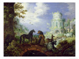 Orpheus Charming the Animals, 1626 Giclee Print by Roelandt Jacobsz. Savery
