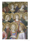 Choir of Angels, Detail from the Journey of the Magi Cycle in the Chapel, c.1460 Giclee Print by Benozzo di Lese di Sandro Gozzoli