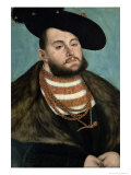 Portrait of John Frederick the Magnanimous Lámina giclée por Lucas Cranach the Elder