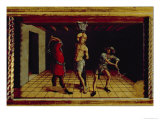 The Flagellation of Christ, Central Right Hand Predella Panel from San Silvestro Polyptych, 1468 Giclee Print by Carlo Crivelli
