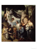Solomon Making a Sacrifice to the Idols Giclee-trykk av Sebastien Bourdon