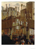 Miracle of the Relic of Holy Cross, Old Rialto Bridge, Scuola Di San Giovanni Evangelista, c.1494 Lámina giclée por Vittore Carpaccio