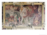 The Royal Elephant, from the Gallery of Francis I reproduction procédé giclée par Rosso Fiorentino (Battista di Jacopo) 