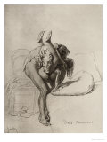 Couple Having Sex, Plate 35 of Liebe Stampa giclée di Mihaly von Zichy