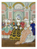 Ballroom Scene, Illustration from Les Liaisons Dangereuses by Pierre Choderlos de Laclos Giclee Print by Georges Barbier